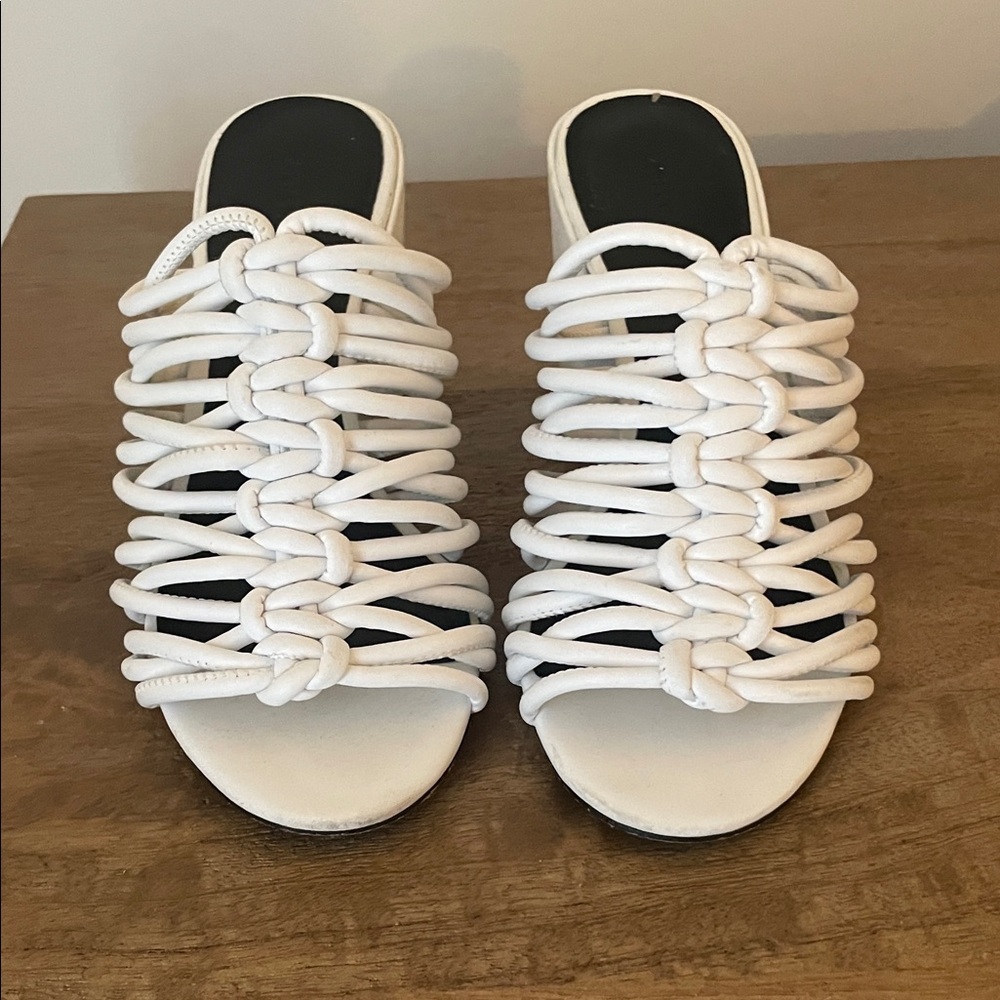 Rebecca Minkoff Calanthe Strappy Sandals White - Picture 3 of 8